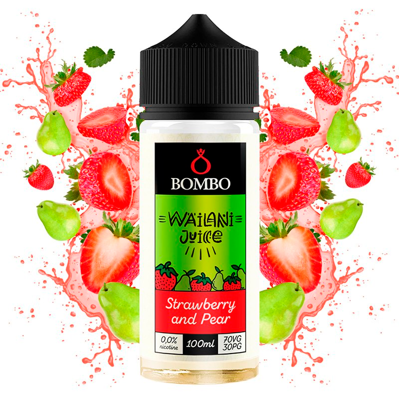 Strawberry and Pear 100ml - Wailani Juice by Bombo