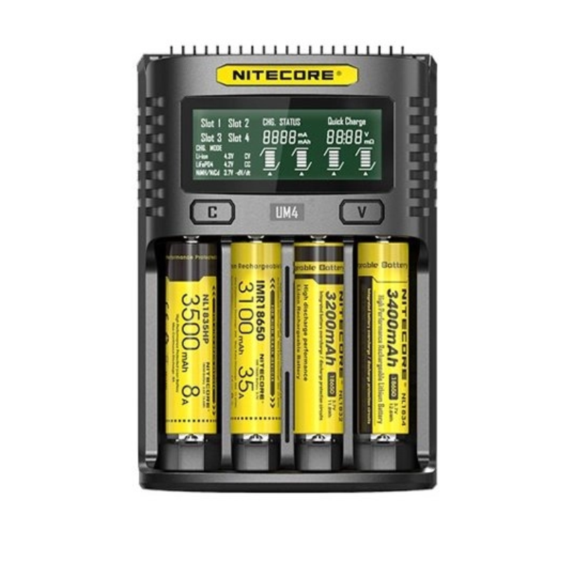 Carregador UM4 de quatro slots 2A - Nitecore