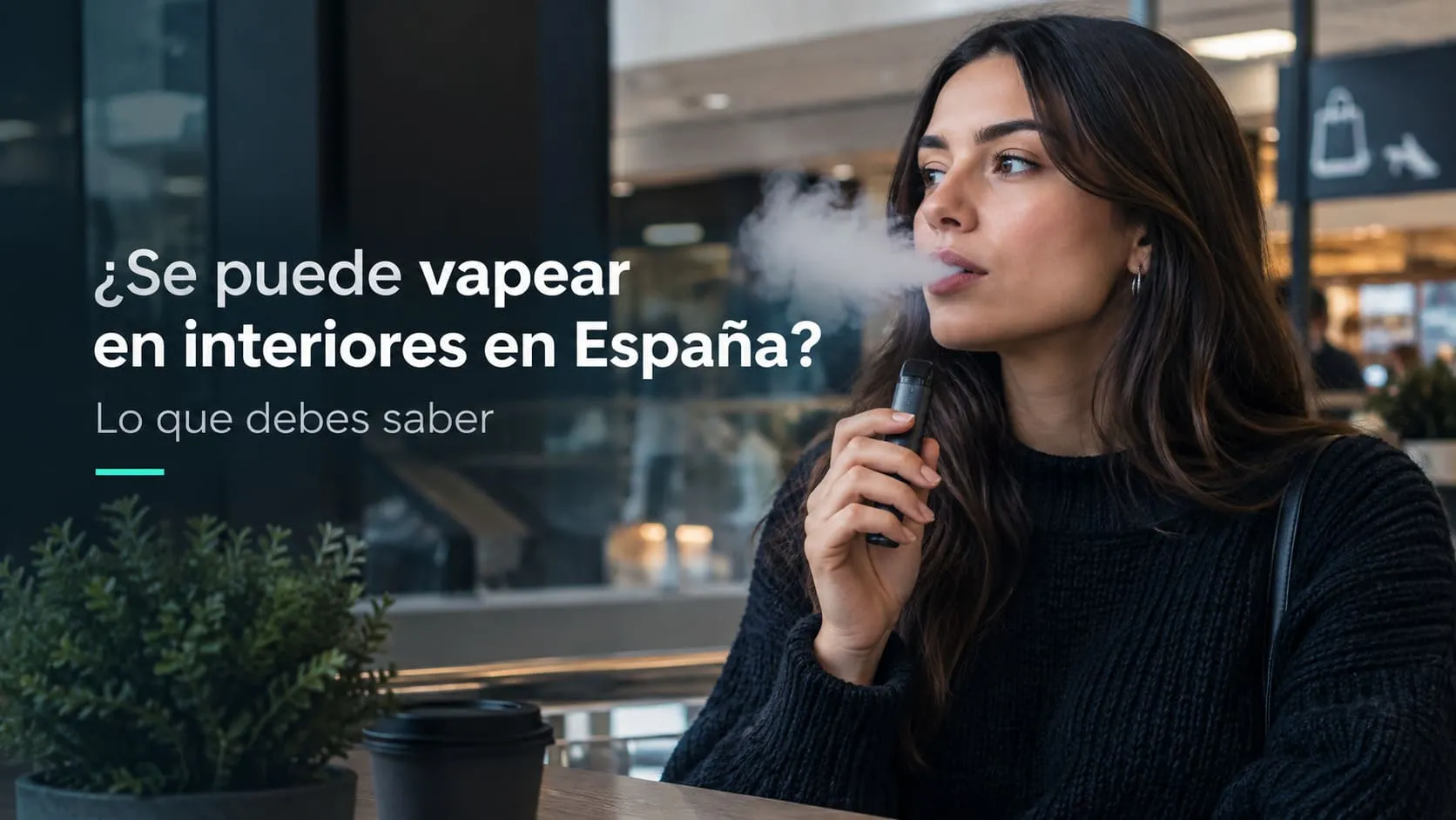 se puede vapear en un centro comercial