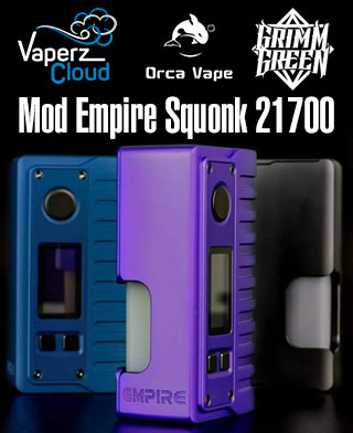 Mod Empire Squonk 21700 - Vaperz Cloud x Orca Vape x GrimmGreen