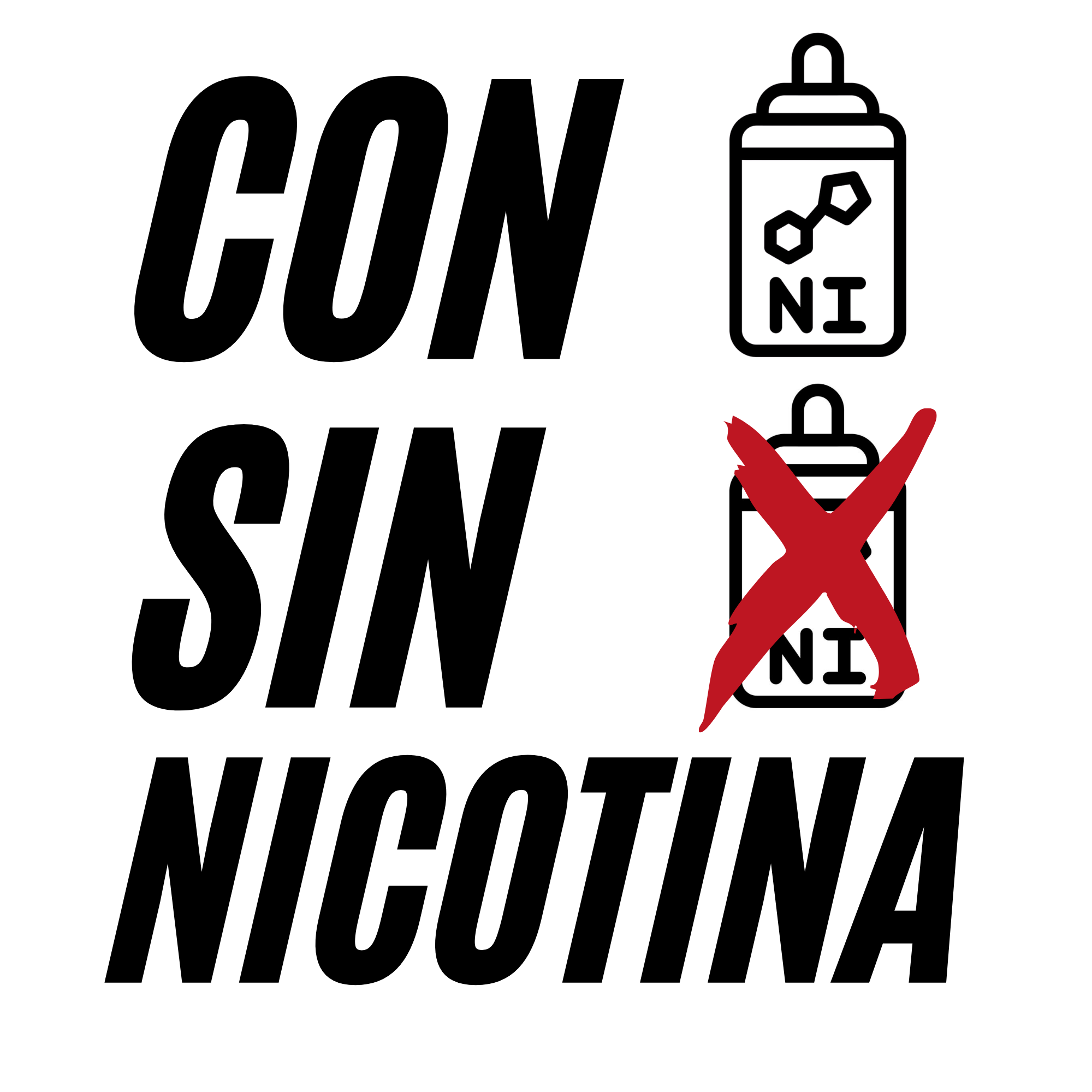 - SIN/CON NICOTINA - SIN/CON NICOTINA