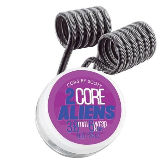 2-Core Aliens 0.17Ω Ni80 (2pcs) - Coils by Scott