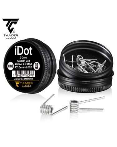 2-Core Clapton Coils Ni80 0.32Ω (10pcs) Thunder Cloud