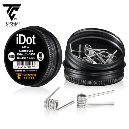 2-Core Clapton Coils Ni80 0.32Ω (10pcs) Thunder Cloud