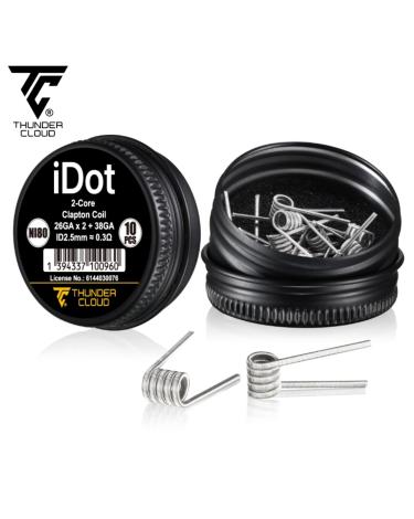 2-Core Clapton Coils Ni80 0.3Ω (10pcs) Thunder Cloud