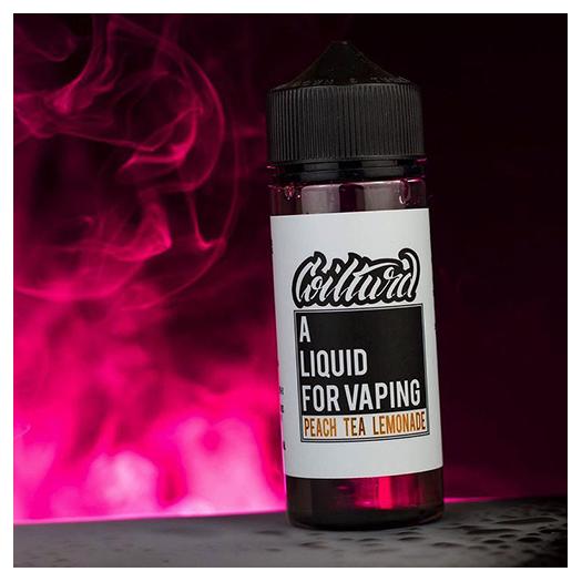 A Liquid for Vaping By Coilturd - Peach Tea Lemonade 100ml + 2 Nicokits Gratis