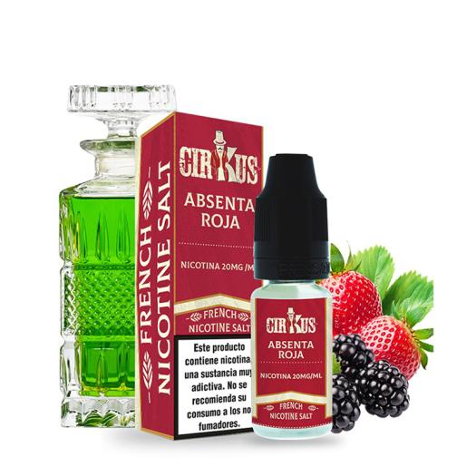 ABSENTA ROJA - Cirkus Salt 10 ml - 20 mg - Líquido con SALES DE NICOTINA