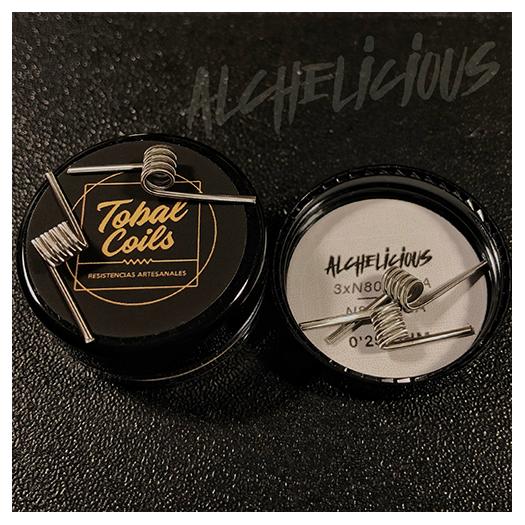 Alchelicious 0,28ohm - Resistencias Artesanales Tobal Coils Alchelicious 0,28ohm - Resistencias Artesanales Tobal Coils