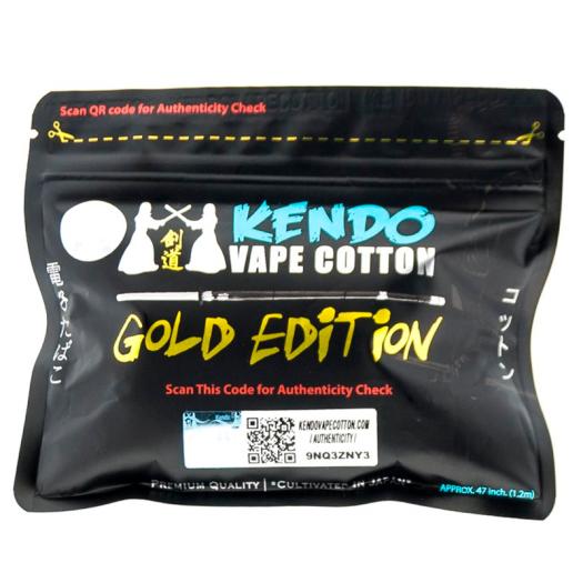 Algodón Orgánico Vapeo - KENDO Vape Cotton Gold Edition 1,20mt Algodón Orgánico Vapeo - KENDO Vape Cotton Gold Edition 1,20mt