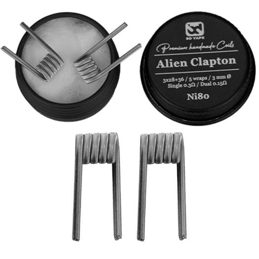 Alien Clapton Ni80 0.3Ω Handmade (2pcs) - BD Vape