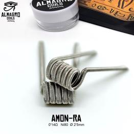 AMON-RA - Dual coil 0.14Ω Ni80 ⵁ2.5mm 5 vueltas ALMAGRO Coils