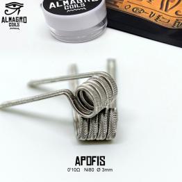 APOFIS - Dual coil 0.10Ω Ni80 ⵁ3mm 4vueltas ALMAGRO Coils