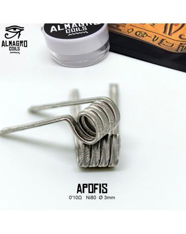 APOFIS - Dual coil 0.10Ω Ni80 ⵁ3mm 4vueltas ALMAGRO Coils