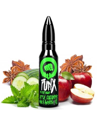 Apple Cucumber Mint & Anised 50ml + Nicokits Gratis - Riot Squad Punx