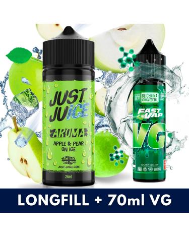 Apple Pear 24ml/120 (Longfill) Just Juice + 70ml VG Fast