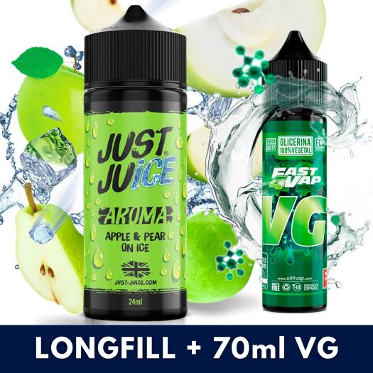 Apple Pear 24ml/120 (Longfill) Just Juice + 70ml VG Fast