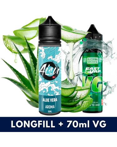 Aroma Aloe Vera 10ml/60 (Longfill) Aisu Bar + VG Fast 70ml