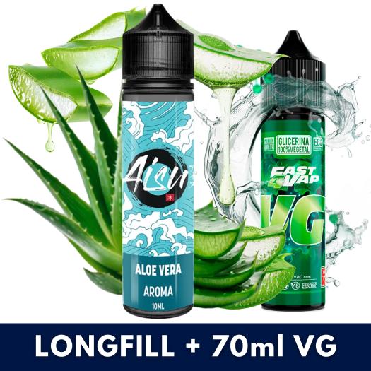 Aroma Aloe Vera 10ml/60 (Longfill) Aisu Bar + VG Fast 70ml