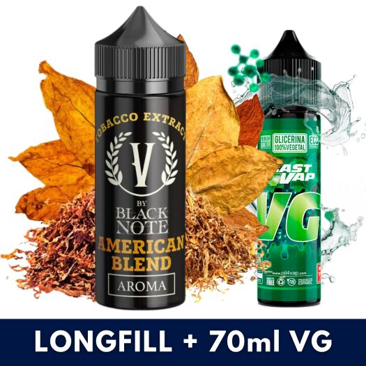 Aroma American Blend 10ml/100 (Longfill) V by Black Note + VG FAST 70ML