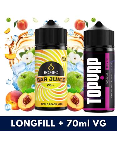 Aroma Apple Peach Max 20ml/120 (Longfill) - Bombo Bar Juice + 70ml VG