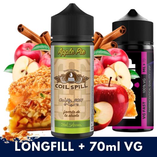 Aroma Apple Pie 24ml/120 (Longfill) - Coil Spill + 70ml VG Fast Aroma Apple Pie 24ml/120 (Longfill) - Coil Spill + 70ml VG Fast