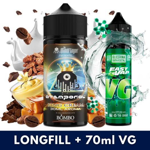 Aroma Atemporal King Cream 30ml/120 (Longfill) The Mind Flayer + 70ml VG Fast