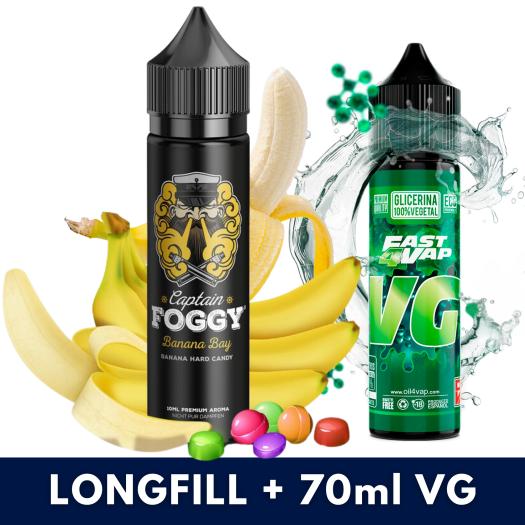 Aroma Banana Bay 10ml/60 (Longfill) Captain Foggy + VG FAST 70ML