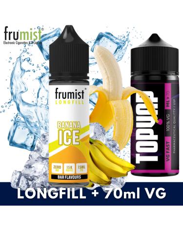 Aroma BANANA ICE 15ml/60 (Longfill) Frumist + 70ml VG Fast