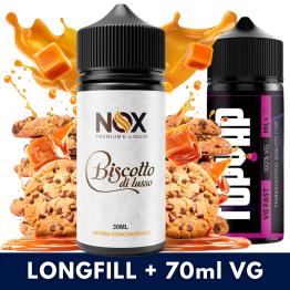 Aroma Biscotto Di Lusso 30ml (Longfill) - Nox + 70ml VG Fast