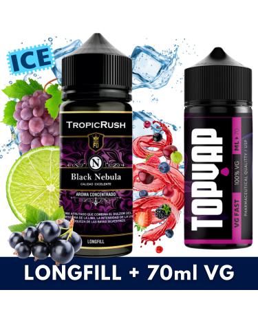 Aroma Black Nebula 30ml/120 (Longfill) Tropic Rush + 70ml VG Fast