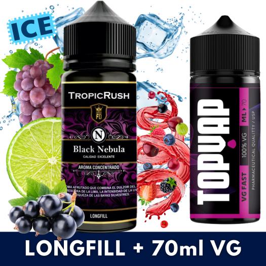 Aroma Black Nebula 30ml/120 (Longfill) Tropic Rush + 70ml VG Fast