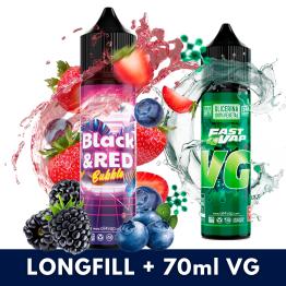 Aroma Black & Red Bubble 16ml (Longfill) Oil4Vap + VG FAST 70ML