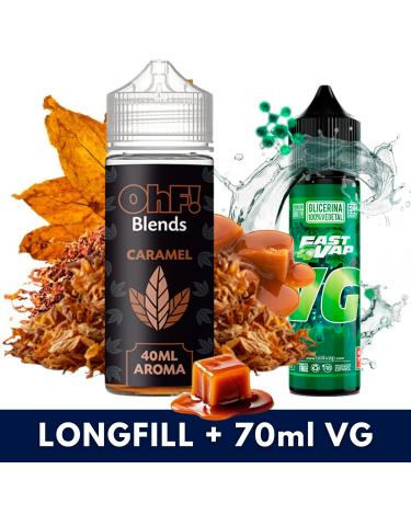 Aroma Blends Caramel 40ml/120 (Longfill) OhF! + VG FAST 70ML