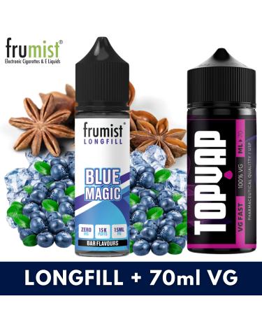 Aroma BLUE MAGIC 15ml/60 (Longfill) Frumist + 70ml VG Fast