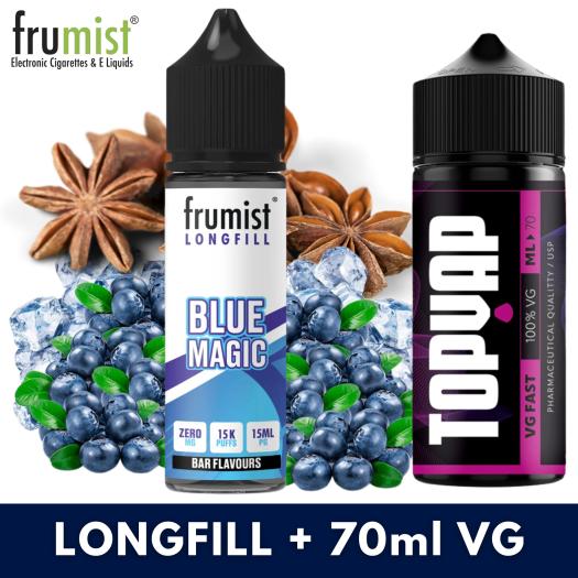 Aroma BLUE MAGIC 15ml/60 (Longfill) Frumist + 70ml VG Fast