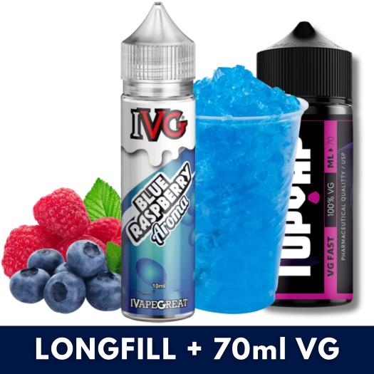 Aroma Blue Raspberry 10ml/60 (Longfill) IVG + 70ml VG Fast