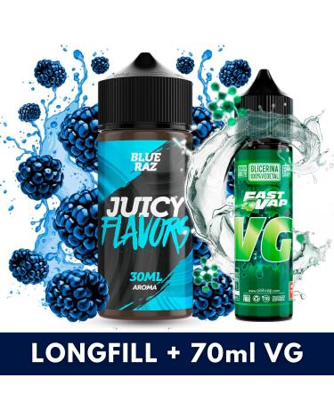 Aroma Blue Razz 30ml/120 (Longfill) Juicy + VG FAST 70ML