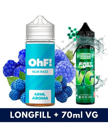 Aroma Blue Razz 40ml/120 (Longfill) OhF! + VG FAST 70ML