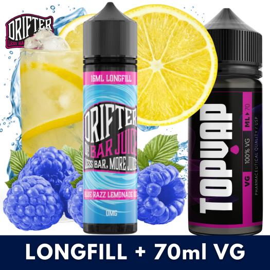 Aroma Blue Razz Lemonade Ice 16ml/60 (Longfill) Drifter + 70ml VG Aroma Blue Razz Lemonade Ice 16ml/60 (Longfill) Drifter + 70ml VG