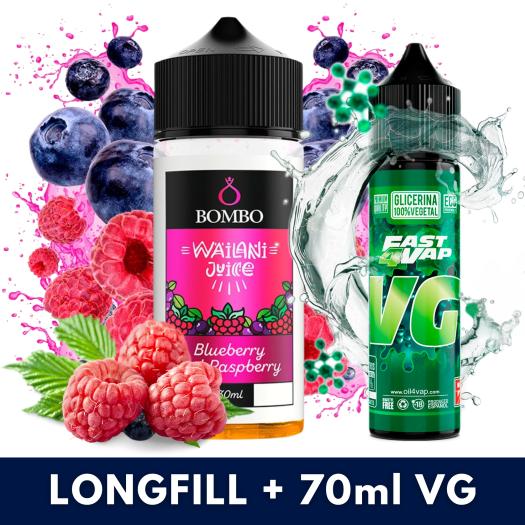 Aroma Blueberry and Raspberry 30ml (Longfill) + VG FAST 70ML - Wailani Juice by Bombo Aroma Blueberry and Raspberry 30ml (Longfill) + VG FAST 70ML - Wailani Juice by Bombo