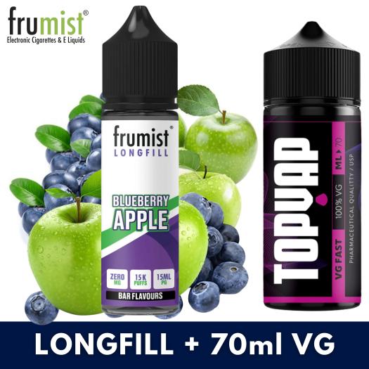 Aroma BLUEBERRY APPLE 15ml/60 (Longfill) Frumist + 70ml VG Fast