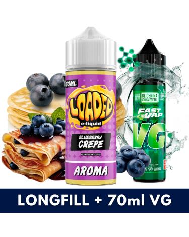 Aroma Blueberry Crepe 30ml/120 (Longfill) Loaded + VG Fast 70ML