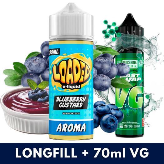 Aroma Blueberry Custard 30ml/120 (Longfill) Loaded + VG Fast 70ML Aroma Blueberry Custard 30ml/120 (Longfill) Loaded + VG Fast 70ML