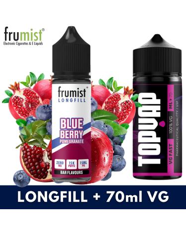Aroma BLUEBERRY POMEGRANATE 15ml/60 (Longfill) Frumist + 70ml VG Fast