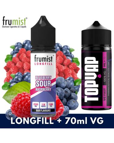 Aroma BLUEBERRY SOUR RASPBERRY 15ml/60 (Longfill) Frumist + 70ml VG Fast