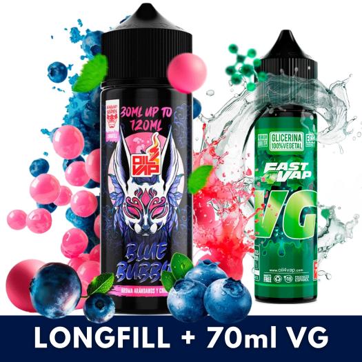 Aroma Bluebubble 30ml/120 (Longfill) Kabuki + VG Fast 70ml
