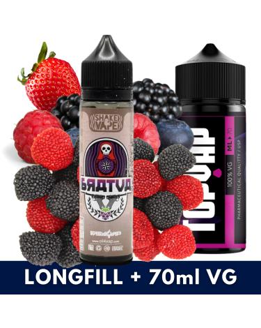 Aroma BRATVA 10ml/60 (Longfill) Oil4Vap + 70ML VG