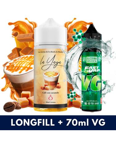 Aroma Café Con Caramelo 30ml/120 (Longfill) La Yaya + VG FAST 70ML