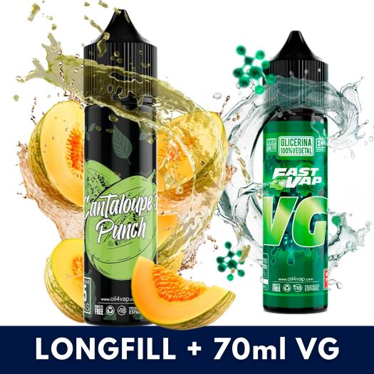Aroma CANTALOUPES PUNCH 16ml (Longfill) Oil4Vap + VG FAST 70ML