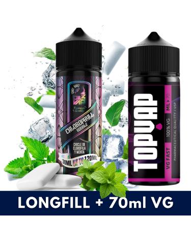 Aroma CHLOROPHYLL BUBBLE 30ml/120 (Longfill) Oil4Vap + 70ml VG Fast